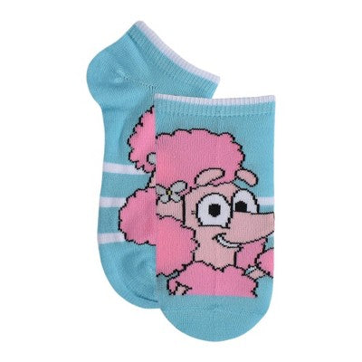 Girls' Disney Bluey 6pk No Show Socks - XS/S
