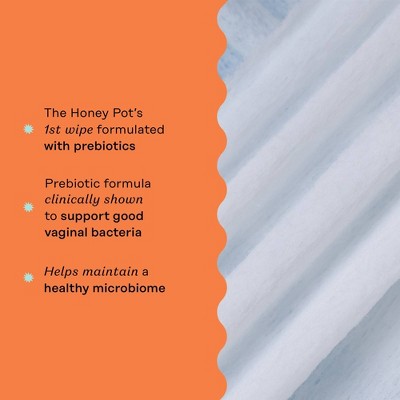 The Honey Pot Company, Prebiotic Feminine Cleansing Wipes, Intimate Parts, Body or Face - 30ct