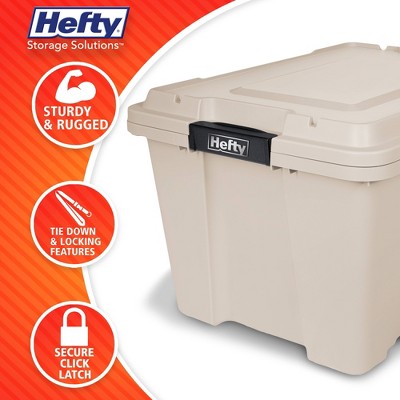 Hefty MAX PRO Storage Tote 18 Gallon - Stone (LOCAL PICKUP ONLY)