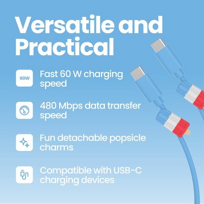 GEMS Figural USB-C Cable - Ice Pop