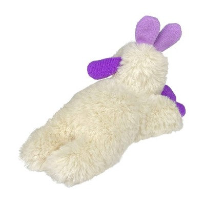 Multipet Lamb Chop with Purple Bunny Ears Cat Interactive Plush Toy