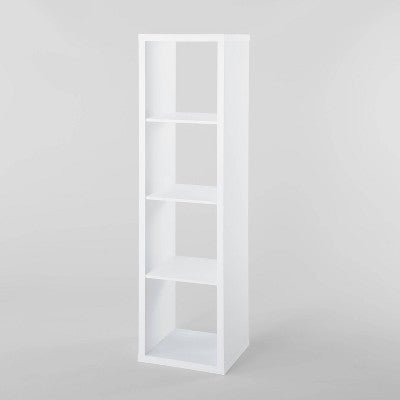 4 Cube Vertical Organizer White - Brightroom (LOCAL PICKUP ONLY)