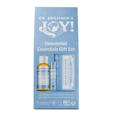 2 PACK!!! Dr. Bronner's Bar + Lip Balm Gift Set - Unscented - 2oz