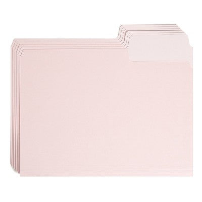 U Brands 24ct Super TabFile Folders - Two Toned
