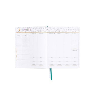 Callie Danielle 8.5"x11" Vegan Leather 2026 Annual Planner Celebrate Small Wins