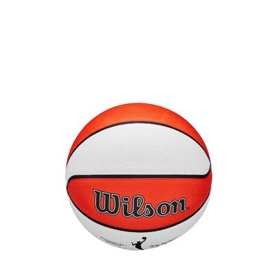 Wilson NBA Authentic Mini Basketball - Orange/White: Size 3, Small Sports Equipment