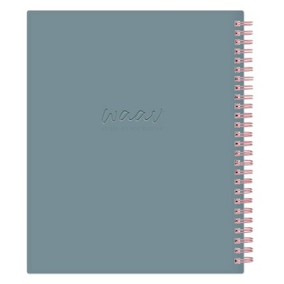 WAAV Planner 2025 Weekly/Monthly Planner 9.25"x7.87" Wirebound Frosted Transition: Adult Calendar, Tabs, Multicolored
