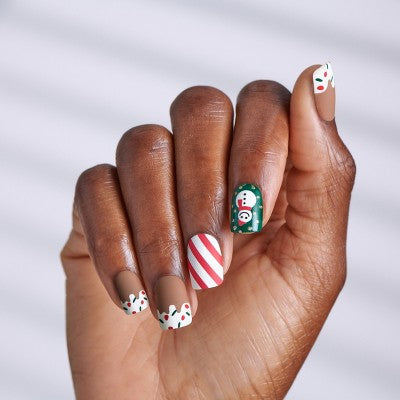 Kiss Nails Voguish Fantasy Fake Nails - Snow Pops - 33ct