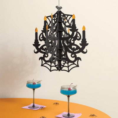 Halloween Haunted House Hanging Paper Chandelier - Spritz