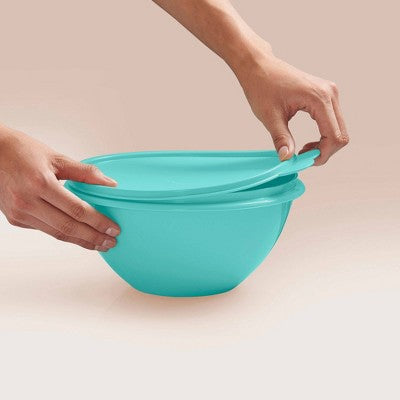 Tupperware 6pc (set of 3) Wonderlier Bowl Food Storage Set Blue