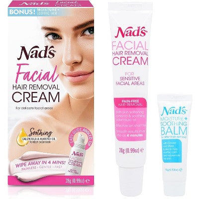 Nad's Gentle & Soothing Facial Hair Removal For Women 0.99 oz