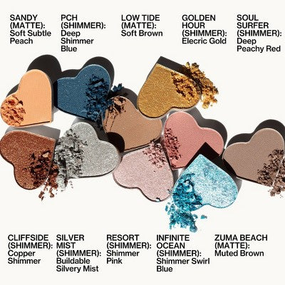 Pacifica Malibu Eye Shadows Palette - 0.2oz
