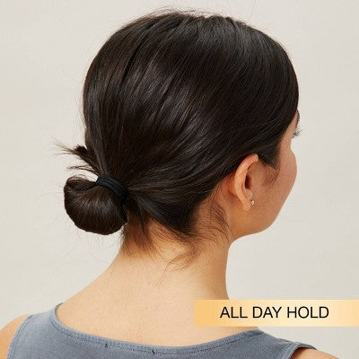 scunci No Damage 2X Stronger Elastic Hair Ties - Black - All Hair - 4mm - 32pcs