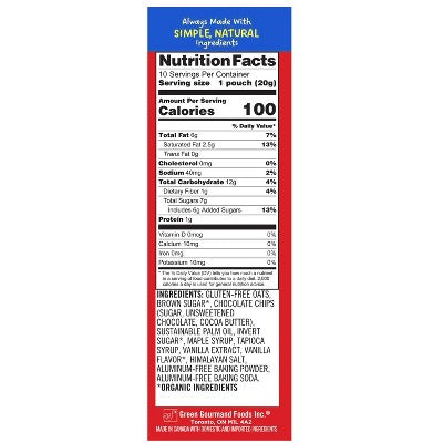 ALLERGY SMART Gluten Free Chocolate Chip Mini Cookies Family Pack - 7.05oz/10ct