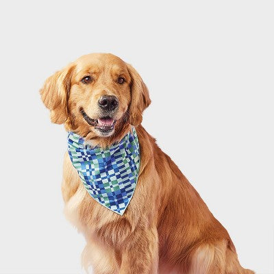 Geo Check Dog Bandana - Boots & Barkley One Size Fits Most