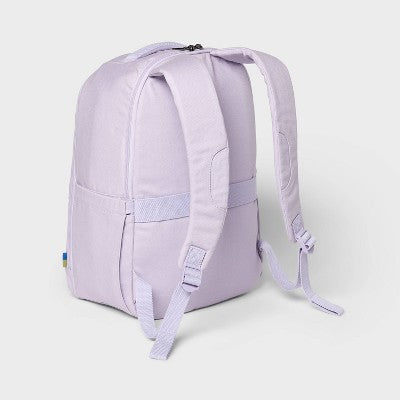 Canvas 17.5" Backpack - Open Story Light Purple