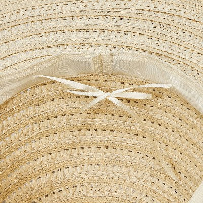 Packable Straw Short Brim Floppy Hat - Shade & Shore Natural