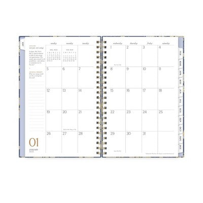 Marie Kondo for Blue Sky 2025 Weekly/Monthly Planner 8.27"x5.71" Wirebound Hana Navy