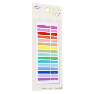 Noted by Post-it Colorful Stickers for Journals, Planners & Calendars - 96ct