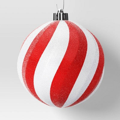 4ct 150mm Christmas Ornament Set Candy Cane Stripe - Wondershop
