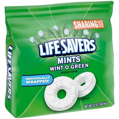 Life Savers Wint-O-Green Breath Mints Hard Candy, Sharing Size - 13oz