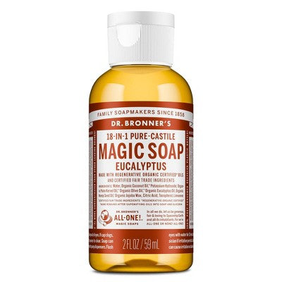 Dr. Bronner's Magic Pure Castile Liquid Soap Hand & Bodywash - Eucalyptus - 2 fl oz