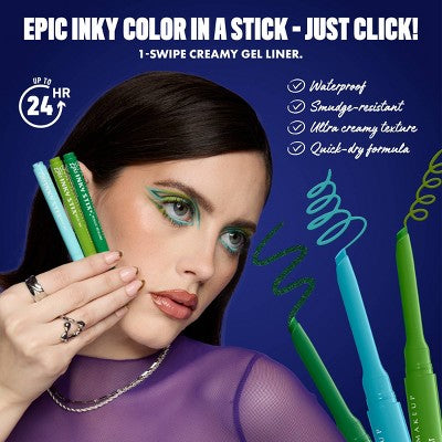 NYX Epic Inky Stix Mechanical Cream Gel Eyeliner - 01 Black Screen - 0.003oz