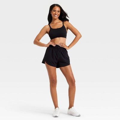 Women's Active Light High-Rise Shorts 3" - All In Motion Black S
