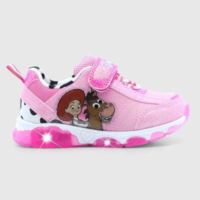 Disney Toy Story Toddler Girls' Jessie Sneakers - Pink/White 7T