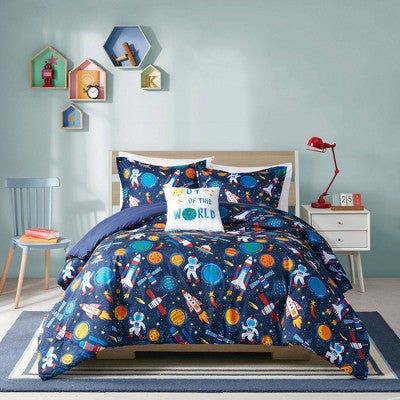 Twin Ultra Soft Bryson Galaxy Outer Space Kids' Comforter Set - 3-Piece, Twin