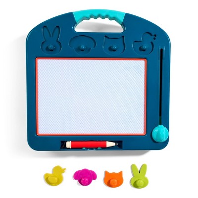 B. toys Stamp & Sketch Magnetic Drawing Board - Portable Sketcher with 4 Animal Stamps