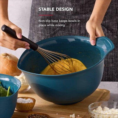 KitchenAid Set of 3 Mixing Bowls Agave