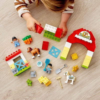 LEGO DUPLO Town Horse Stable and Pony Care Building Toy 10951