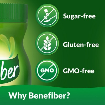Benefiber Prebiotic Sugar Free Fiber Supplement Powder - 248g (62 servings)