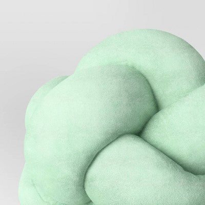 Shaped Knot Pillow Light Green - Room Essentials