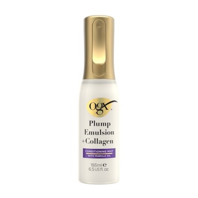 OGX Plump Emulsion + Collagen Conditioning Hair Mist Spray - 6.5 fl. oz: For All Hair Types, Damage Repair
