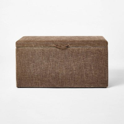 Lynwood Storage Bench Brown - Threshold designed with Studio McGee (LOCAL PICKUP ONLY)