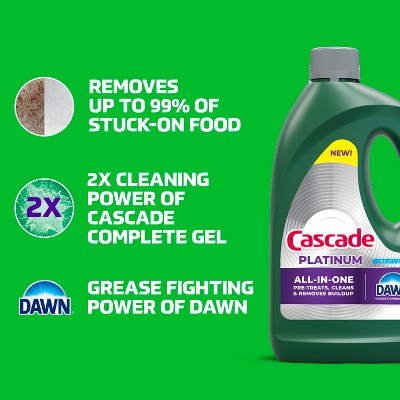 Cascade Fresh Platinum Gel Dishwasher Detergents - 75 fl oz