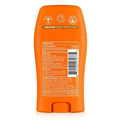 Carpe Women's 100H Sweat & Odor Control Antiperspirant Deodorant - Coconut Vanilla - 1.76oz
