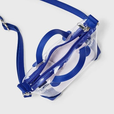 Game Day Clear Pouchette Crossbody Bag - Wild Fable Dark Blue