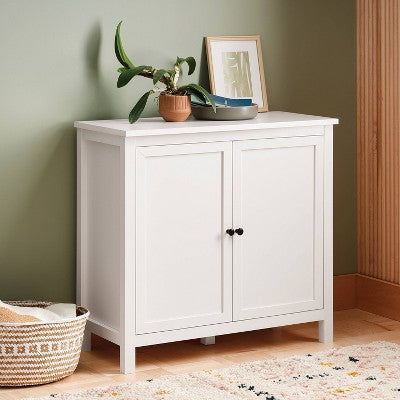 Traditional Multipurpose Storage Cabinet Multipurpose Classic White - Room Essentials (LOCAL PICKUP ONLY)