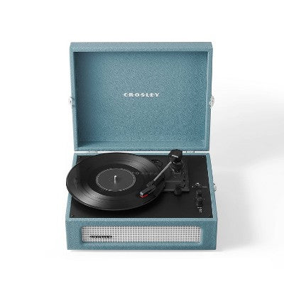 Crosley Voyager Bluetooth Vinyl Record Player - Washed Blue