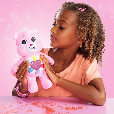 Care Bears Fun Size Sparkle Plush Hopeful Heart Bear