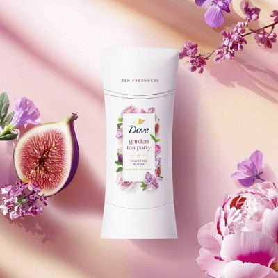 Dove Beauty Advanced Care Limited Edition Garden Tea Party Solid Antiperspirant & Deodorant Velvet Fig Bloom - 2.6oz