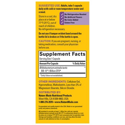 Nature Made 1B CFU Probiotic Capsules - 30ct