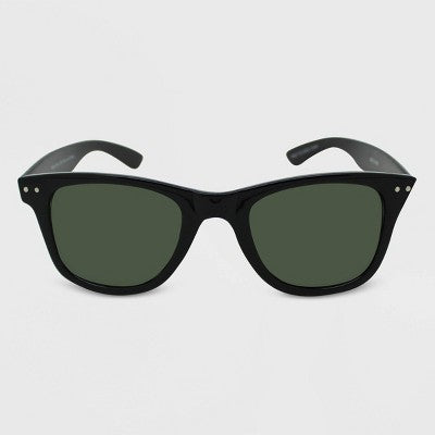 Women's Surf Shade Sunglasses - Wild Fable Black: UV Protection, Polycarbonate Lens, Hinged Temple
