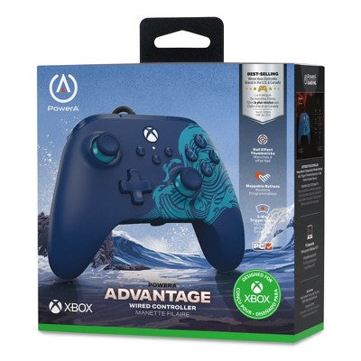 PowerA Advantage Wired Controller for Xbox Series X|S - Blue Wave