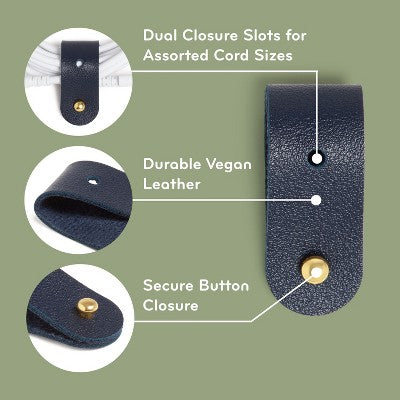U Brands 4ct Vegan Leather Cord Straps