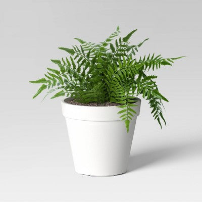 Classic Composite Indoor Outdoor Planter Pot 15.875"x15.875" Cream - Threshold