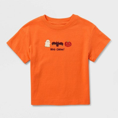 Toddler Boys' 2pc Halloween Boo Cat & Jack Orange 5T